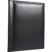 Album de 250 pochettes pour pièces de monnaie, 10 pages, livre noir de collection et rangement.