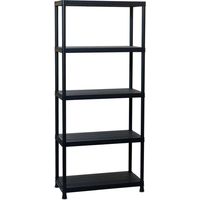 Scaffale Multiuso 5 Ripiani In Plastica 71x35x180cm