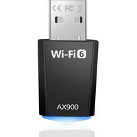 Clé WiFi pour pc, AX900 WiFi 6 Carte WiFi USB Double Bande 5GHz 2.4GHz Clé USB Dongle WiFi Adaptateur WiFi Compatible avec Windows 11/10/7