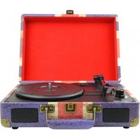 New Majestic TT-43 BT/USB/SD/AX Tourne-disque entraîné par courroie Bleu, Rouge, Blanc