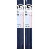 TI-Pro Blue Hard Floor Protector Film Roll 600mm x 25m - Self-Adhesive Waterproof Protective Film for Wood, Tile, Laminate, 2 Pack