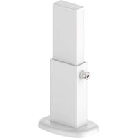 Piedino di sostegno per radiatori tubolari a colonna con pareti in cartongesso - Portata massima 200 Kg - Colore bianco - 1 pezzo