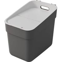 pattumiera "ready" keter grigio scuro 20 litri