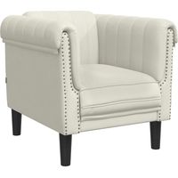 Fauteuil relax Fauteuil crème velours