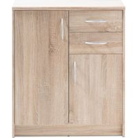 Commode Ultima 74x35x86cm avec 2 portes & 2 tiroirs - sonoma