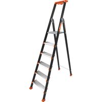 Profi Stehleiter 6 Stufen - Maximale Arbeitshöhe 3.36m - 2375816