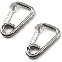 Mousqueton à ressort en acier inoxydable 304 de qualité marine pour escalade, randonnée, utilisation en extérieur,M10