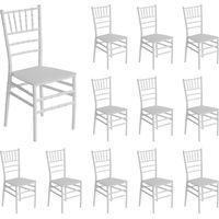 Pack 12 Sillas para Catering Apilables Dorothy 45x43x88cm 7house
