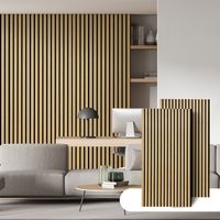 TolleTour Schalldämmung Set mit 8 Akustikplatten in Holzoptik aus MDF 60 x 120 x 2,1 cm Eichenholz