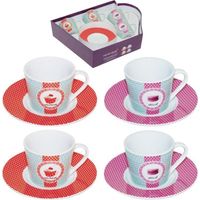 Coffret 4 tasses à café Mini délices