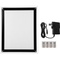 Boîte lumineuse LED A3 / A4 - Avec bouton lumineux LED - 220 V - Prise EU.