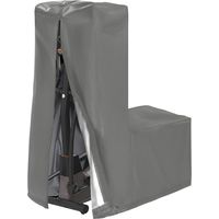 Housse anti-poussière pour machine elliptique imperméable et résistante à la poussière, fabriquée en tissu Oxford 420D, pliable pour un rangement facile (181 x 74 x 165 cm, gris)