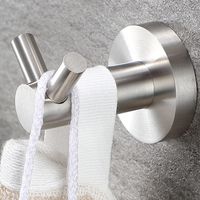 Crochet porte-serviettes en acier inoxydable, antirouille, étanche, mural, pour salle de bain/cuisine, 1 pièce