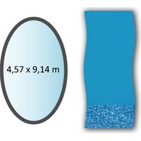 Liner remolino ovalado de 4,57x9,14 m para piscinas elevadas - li1530sb - swimline -