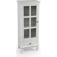 PERLA MOBILETTO A VETRINA 48 X 32 X H120 CM IN COLORE BIANCO