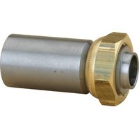 Gerader Gasanschluss 2 Stück Flachdichtungs-Gasverschraubung zum Löten auf Stahl 50X60 - Ø48,3