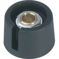 Tête de bouton rotatif OKW A3031069 noir (Ø x H) 31 mm x 16 mm 1 pc(s) D94388