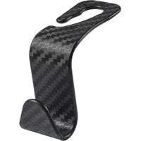Appuie-Tête Crochet de Voiture, Crochets pour Siège de Voiture Universel, Support Crochet D'appui-Tête de Aiège Arrière de Voiture Noir (10 pcs)