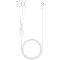 XLayer Octopus Multi-USB-Ladekabel (1,5m) 4-in-1 weiß
