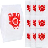 10Pcs Vacuum Cleaner Bags for Miele, Dust Bags Compatible with Miele, 3D Efficiency GN Type FJM Bags, Vacuum Cleaner Bags Replacement for Complete C2 C3 S600 S800 S2000 S5000 S8000