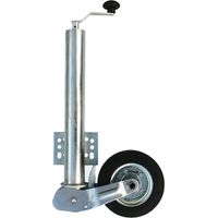Rueda Jockey de apoyo delantera Ø200x60,5mm 453kg 275mm Soporte plegable Remolque Coche de Pasajeros