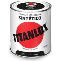 Mattschwarzer einschichtiger synthetischer Lack 750 ml Titanlux