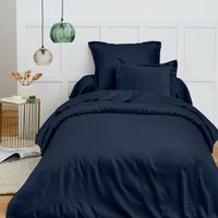 Housse de couette 140 x 200 cm "Prémium" pour lit 1 place - Prémium Bleu Nuit - Prémium Bleu Nuit -
