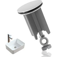 40mm Pop Up Sink Plug, Pop Up Basin Plug Replacement, Bathroom Basin Sink Plug, Replacement Drain Pop-Up Plug, Adjustable Height 66mm-83mm for for Bathroom Kitchen Washbasin Lavatory