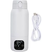 TONYSA Bouilloire électrique de voyage sans fil 500ml, en acier inoxydable 316, petit chauffe-eau Portable USB, café pour thé et lait