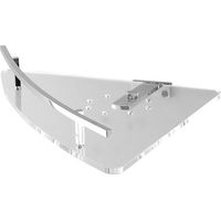 Angolare doccia in ottone cromato e plexiglass - accessori bagno