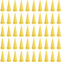 50Pcs Caulk Cone Nozzle PE Plastic Fine Tip Reusable Caulking Nozzle for Sealant Glue