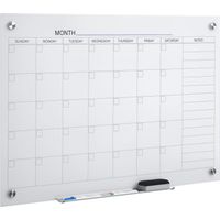 Whiteboard Kalender 90 x 60cm Wandkalender mit Stiftablage Trocken Abwischbar Wochenplaner mit 4 Stifte, Radierer, Monatskalender für Büro Schule Küche Zuhause