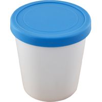 Ice Cream Container - 1 L - Freezer And Microwave Safe - Stackable With Silicone Lid - For Homemade Ice Cream Soup Storage - Set Of 2