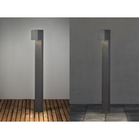 Moderne Pollerleuchte CREMONA in Anthrazit, Höhe 100cm