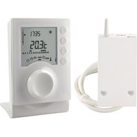 Delta Dore – Thermostat programmable chauffage Tybox 1137 – sans fil – 2 niveaux de consigne – programmation journalière personnalisable – grand écran rétroéclairé