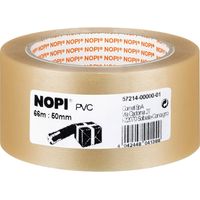 Nopi PVC 57214-00000-01 Nastro da imballo Trasparente (L x L) 66 m x 50 mm 1 pz.