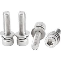 Assortimento di 20 viti a testa cilindrica M8 x 25 mm con rondelle elastiche