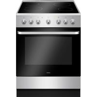 Cuisinière vitrocéramique 4 feux – Four multifonction 65L avec nettoyage vapeur – Classe énergétique A – Puissance 7800W – Silver – Alpecin