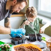 Kit de jardinage 3 pièces, outils de jardin en acier inoxydable, mini outils de jardinage pour enfant adulte
