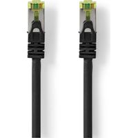 Nedis CAT7-Netzwerkkabel / S/FTP / RJ45 Stecker / RJ45 Stecker / 0.50 m / Snagless / Rund / LSZH / Schwarz / Label