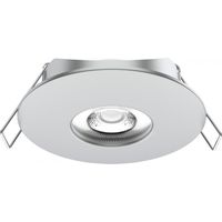 Spot Downlight LED 5W Orientable Rond IP44 Coupe Ø 68 mm Chromé