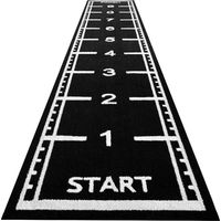 Sprint-Track - Schwarz - 10 x 2 m - 25 mm - Sprintbahn aus Kunstgras für Fitness & Sport