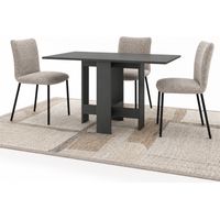Tavolo consolle allungabile Artemio 30-130x76 cm Salvaspazio Legno Antracite