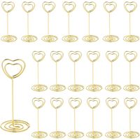 20 porte-cartes numéros table – pinces photo pour mariage et fête