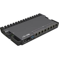 Mikrotik RB5009UPr+S+IN router Total Ethernet Ports:9 Architecture:ARM 64bit CPU core:4