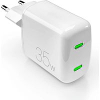 Puro MiniPro 35W GaN 2xUSB-C Wandladegerät – Weiß