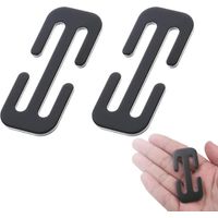 2 stuks metalen autoveiligheidsclip, metalen gordelversteler, gordelhouderslot, voertuigveiligheidsclip voor comfortabel rijden voor alle soorten autogordels (zwart)