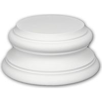 Base colonna completa 113200 Profhome colonna elemento decorativo design classico senza tempo bianco