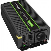 Convertisseur de tension monolithique Qoltec 1000 W 2000 W 12 V à 230 V Sinus pur