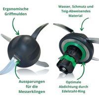 Convient pour Thermomix TM6, TM5, protection contre la saleté des couteaux TeigPRO, protège le couteau Thermomix et réduit la pénétration des résidus de pâte et de la saleté.